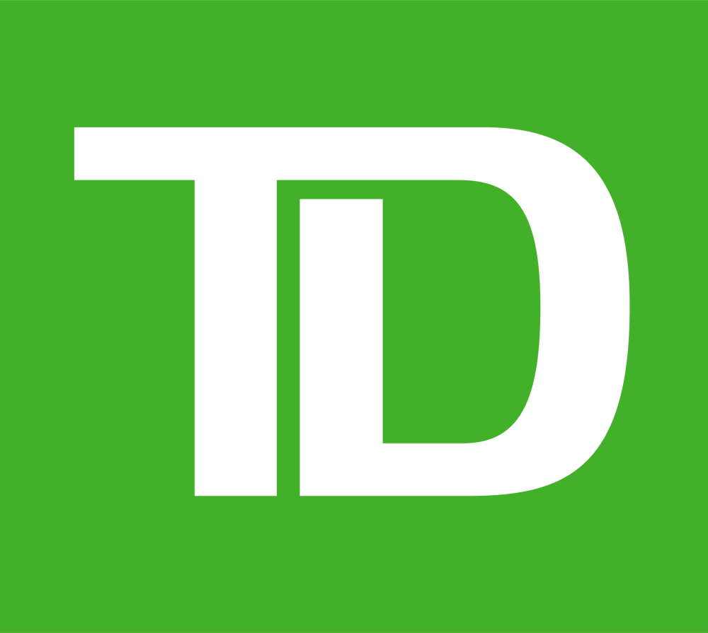 The TD Bank logo: a green box with the letters 'T' and 'D' in white.