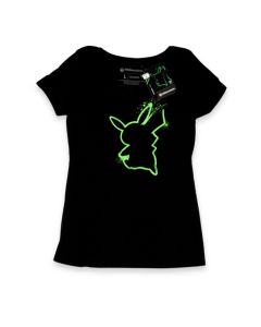 Pikachu Brushwork Scoopneck T-Shirt (Women's Medium) (Carton of 6 Shirts)