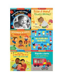 Bilingual Board Book Bundle: Portuguese (Collection of 18 Board Books)