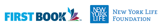 First Book logo and New York Life Foundation logo side by side.